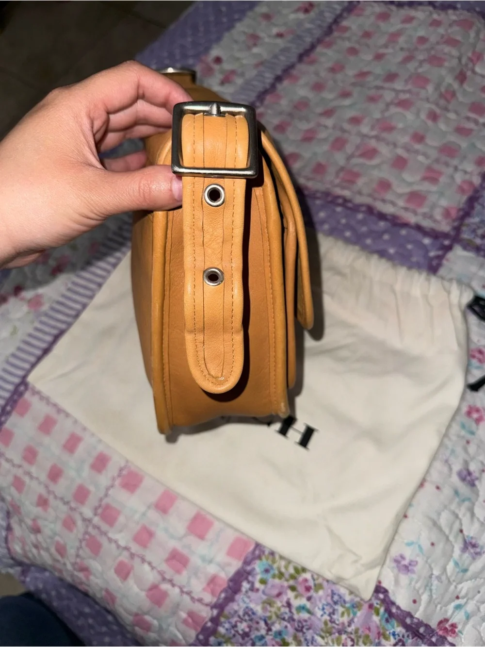 Coach vintage rambler Crossbody Bag in Caramel Tan